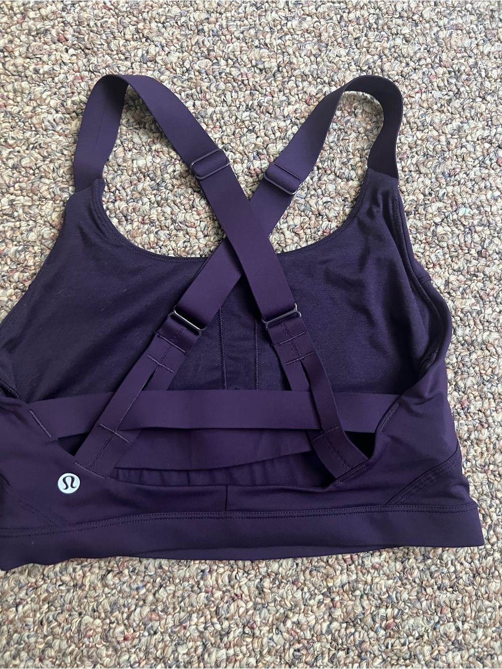 lululemon athletica Deep Purple Strappy Crossback Sports Bra